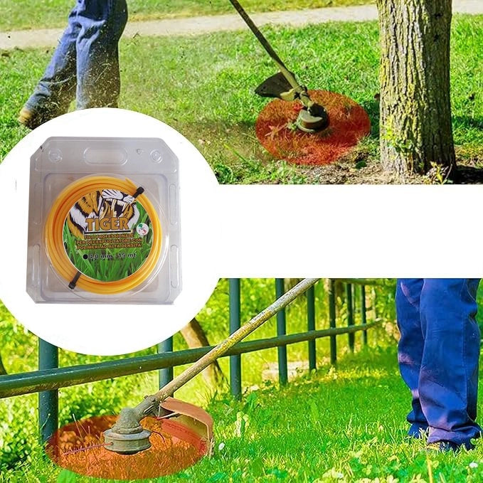 FILO PER DECESPUGLIATORE PROFESSIONALE TONDO 'TIGER' Ø mm 4,0x15 mt - MADE IN ITALY