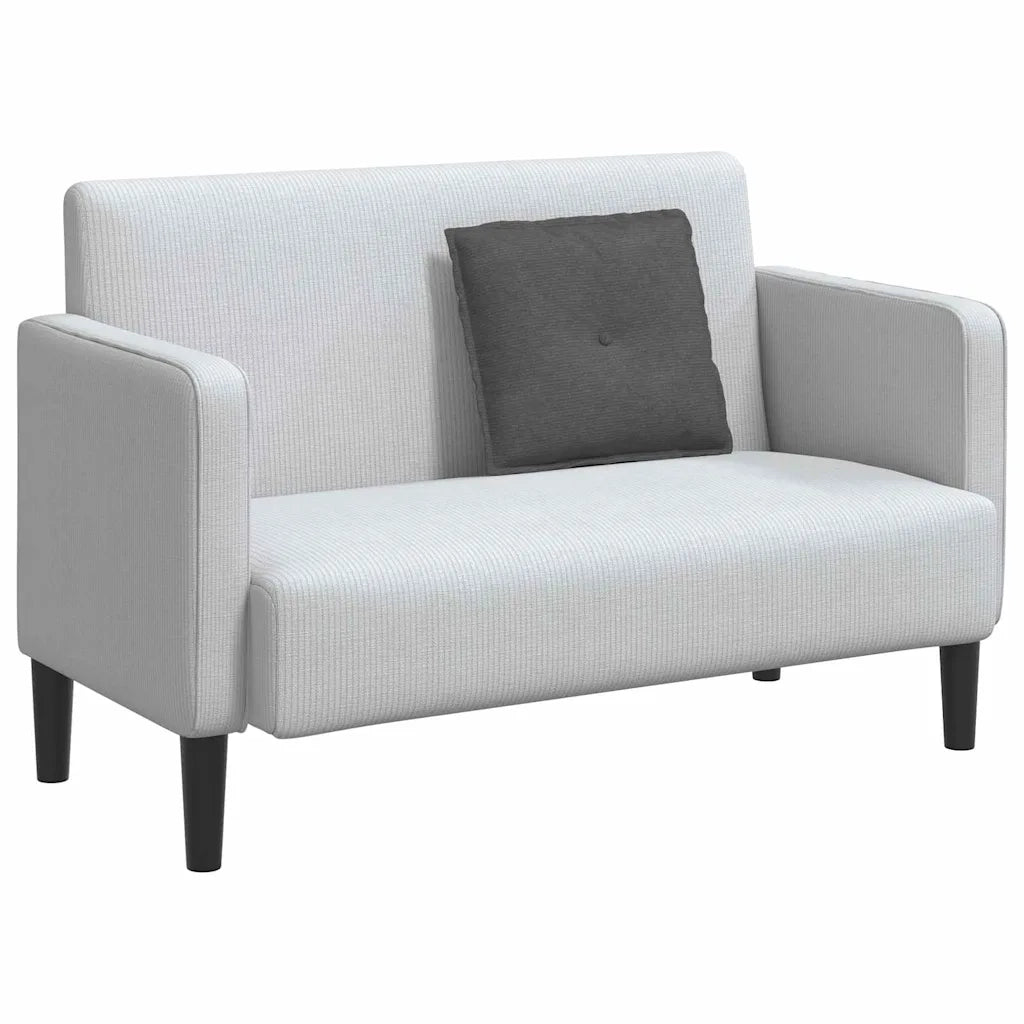 Cuscino per Schiena Grigio scuro 50 x 45 cm Tessuto in Cords