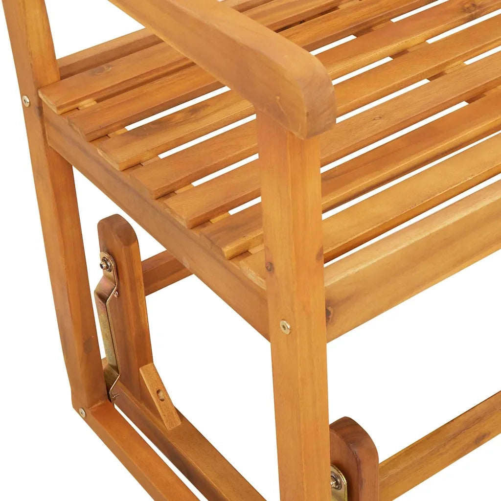 Panca Glider da Giardino Naturale 110 x 59 x 97 cm 4105522
