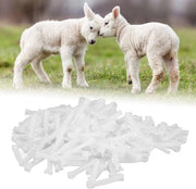 Fasciatura della cinghia di nascita 100 pezzi - Fasciatura della cinghia di nascita da utilizzare una volta - Per animali - Per cuccioli/gattini/vacche - Kit di emergenza per nascite - Bianco - Medicina veterinaria
