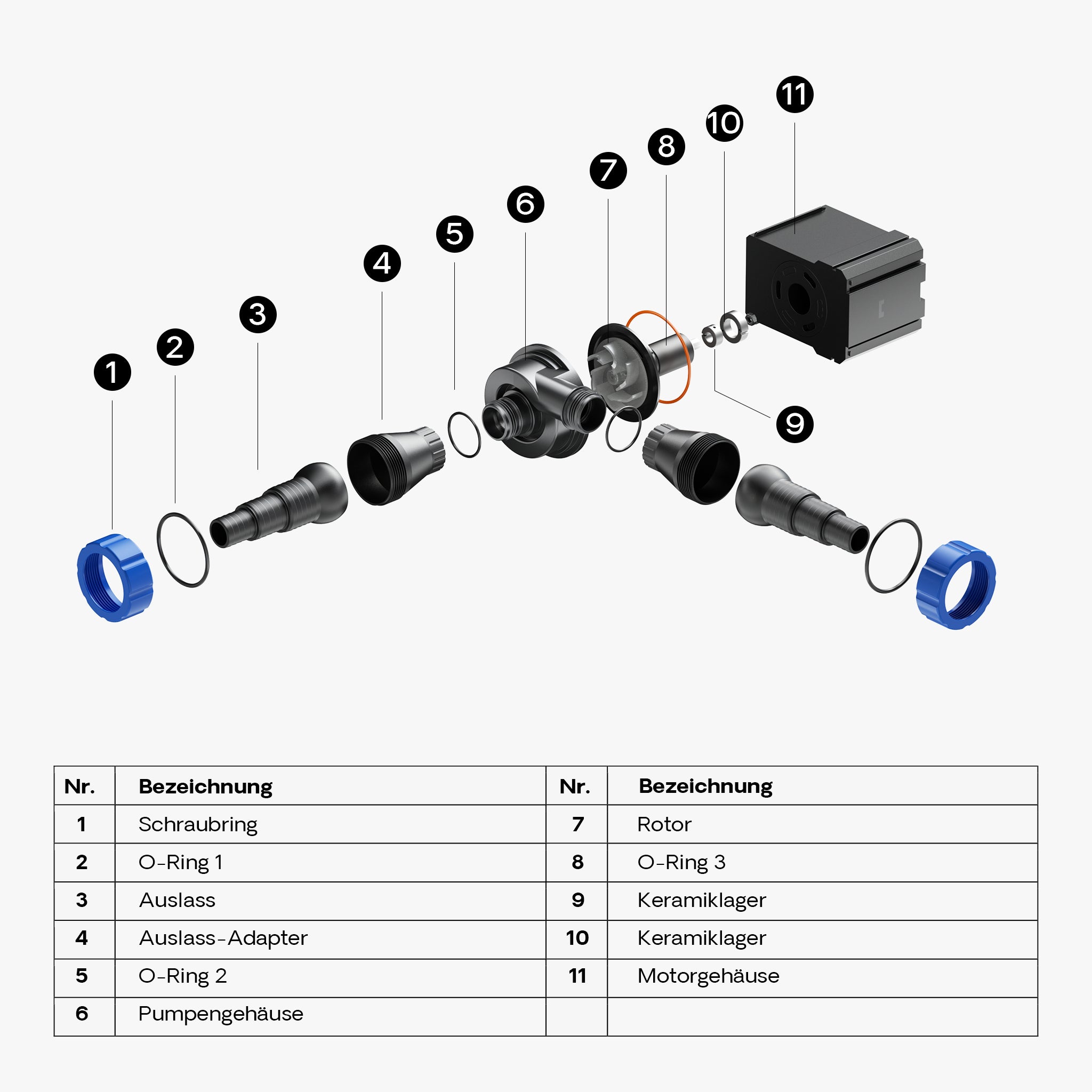 CTM-6000 Pompa da laghetto 6000l/h 40W per circolazione filtrazione acqua