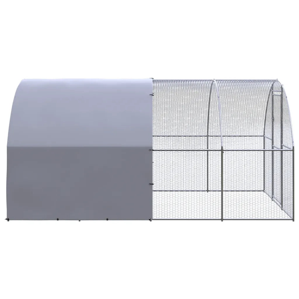 Pollaio per Esterni 3x4x2 m in Acciaio Zincato 3095473