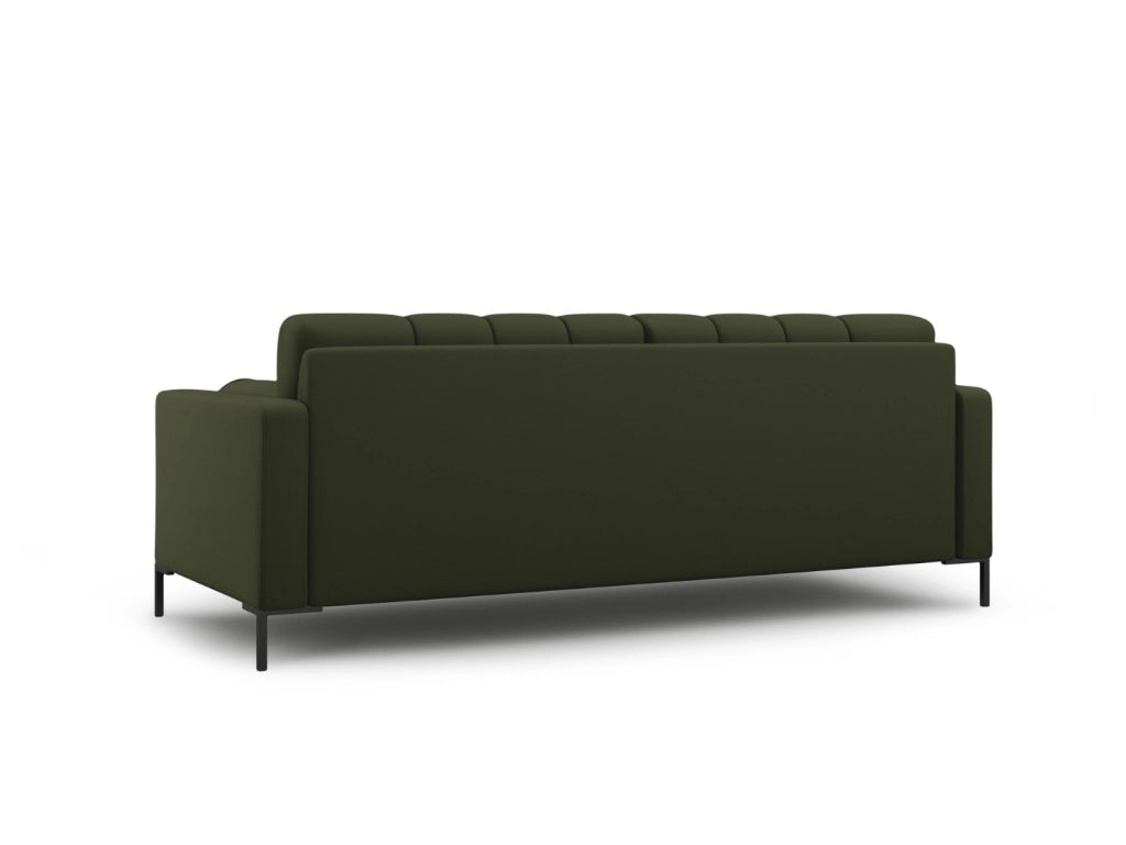 Cosmopolitan Design - Divano "Bali" 4 posti in tessuto strutturato verde 