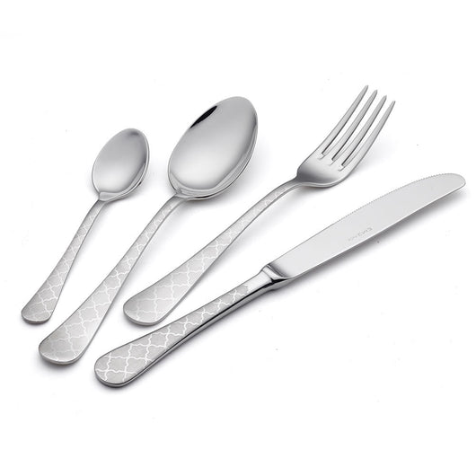 Servizio Set di Posate 24 pezzi in Acciaio Inox Eme Milano Damask