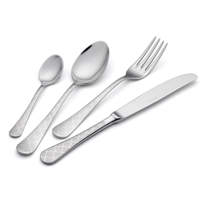 Servizio Set di Posate 24 pezzi in Acciaio Inox Eme Milano Damask
