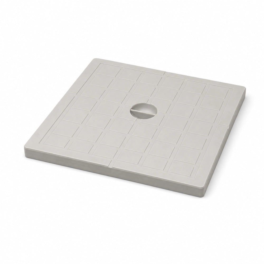 Fortunato pozzetto grigio per acqua piovana 200x200 mm con chiusino