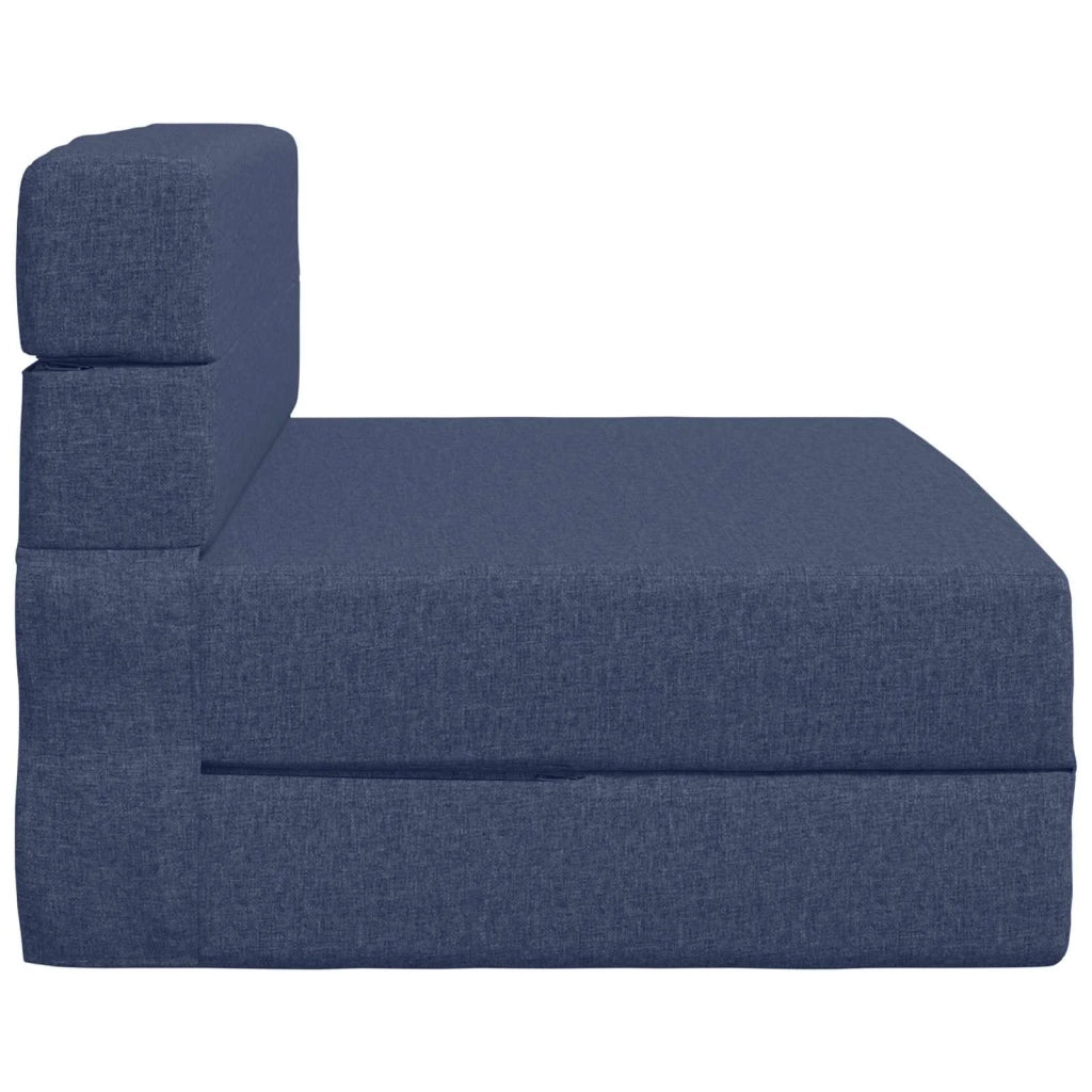 Divano Letto Pieghevole Blu 100 x 80 x 60 cm Tessuto 900107