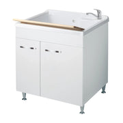 Lavatoio 75x60 tutta vasca a due ante con cesto - serie Classica
