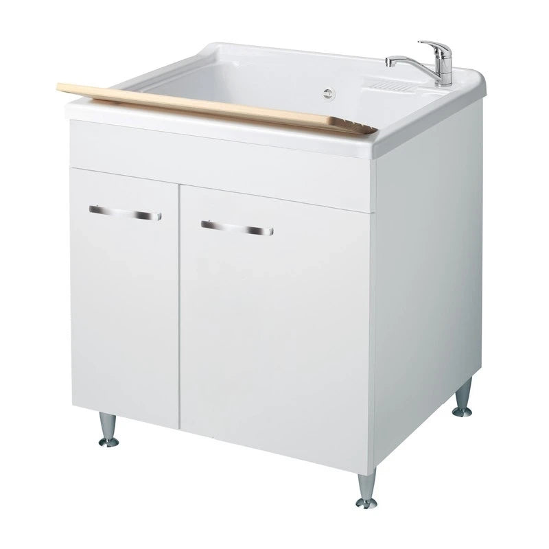 Lavatoio 75x60 tutta vasca a due ante con cesto - serie Classica