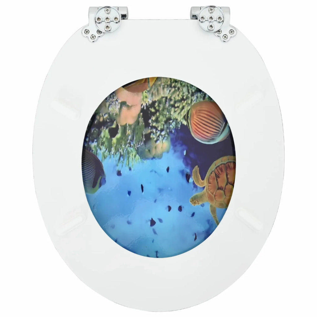 Sedile per toilette con chiusura morbida Blu mare profondo CFW7146253