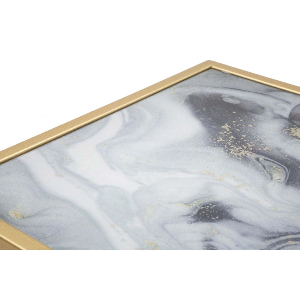 Tavolino VKH543, Oro, Metallo, 40x35x60 cm