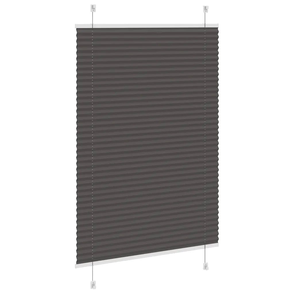 Tenda Plissettata Nera 95x150 cm Larghezza Tessuto 94,4 cm 4015142