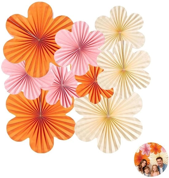 Decorazioni da Parete in Carta - 9 Pezzi per Feste