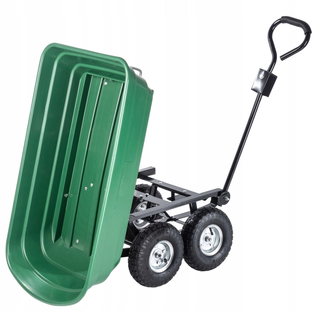Carriola KADAX con ribaltabile per trasporto in giardino, portata massima 300 kg, rimorchio per carriola.