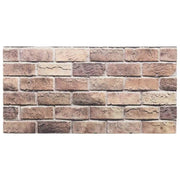 Pannelli da parete 10 pz Marrone e Grigio 100 x 50 cm CFW7654335