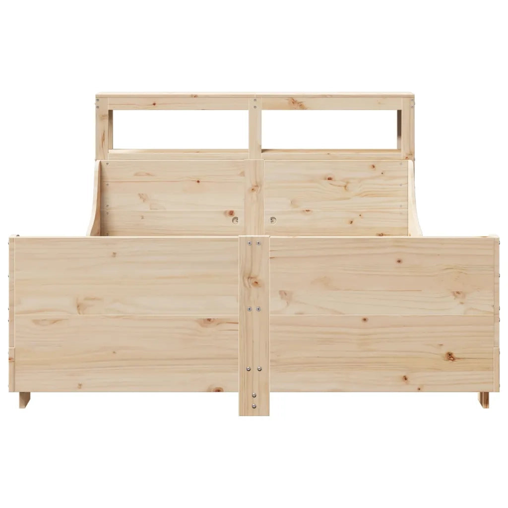 Letto senza Materasso 160x200 cm in Legno Massello di Pino 3306453