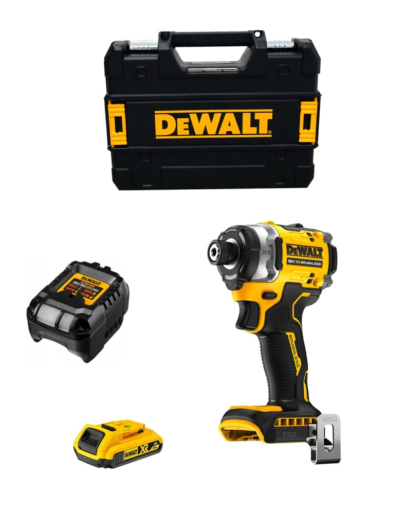 Avvitatore ad Impulsi DeWALT DCF860D1T (1 x 2,0 Ah + DCB1102 + TSTAK II)