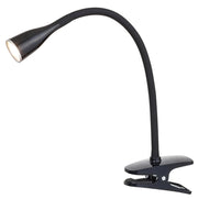 Lampada con clip Rabalux Jeff LED 4,5W nera 3000K