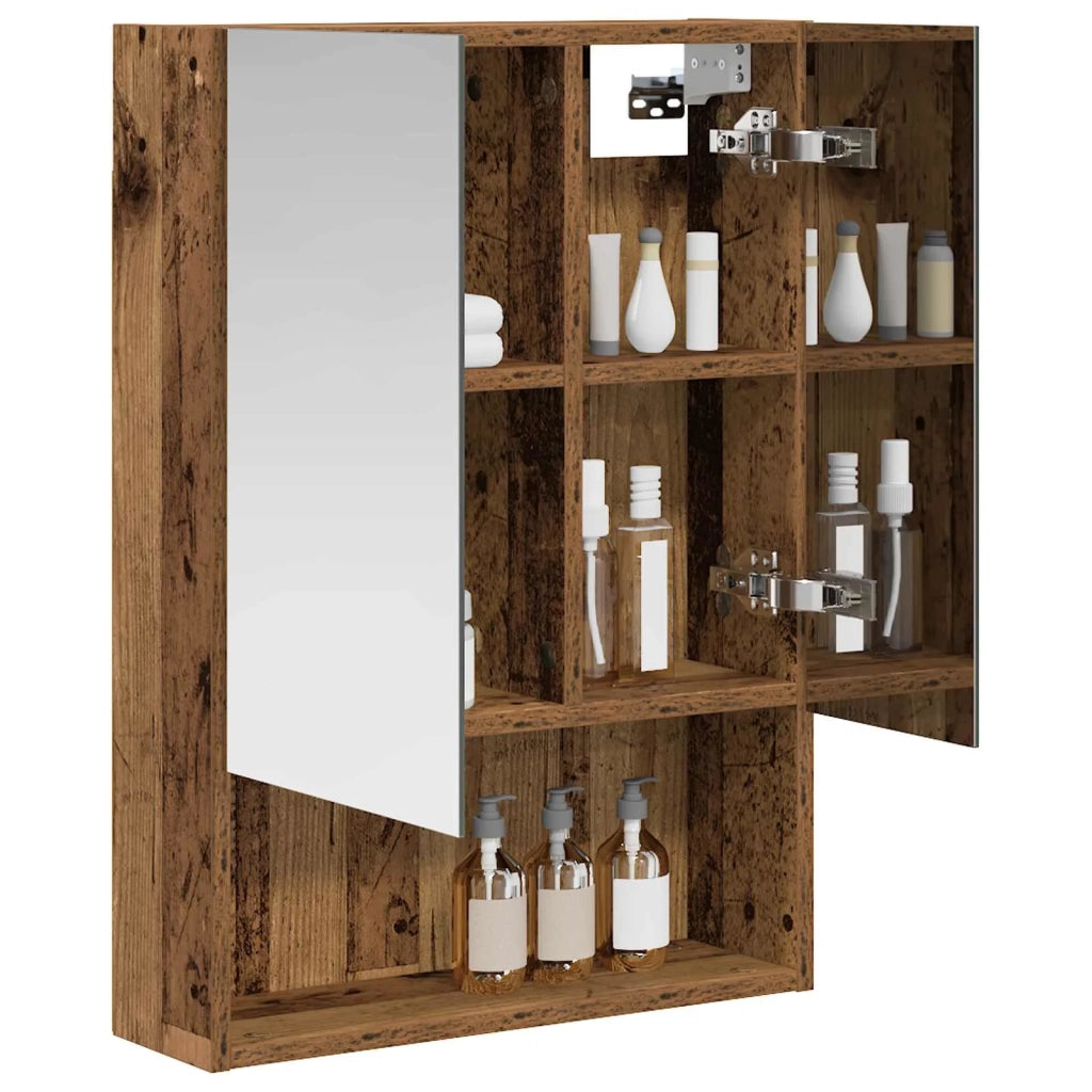 Mobiletto per specchio da bagno Legno vecchio 50 x 14,5 x 70 cm