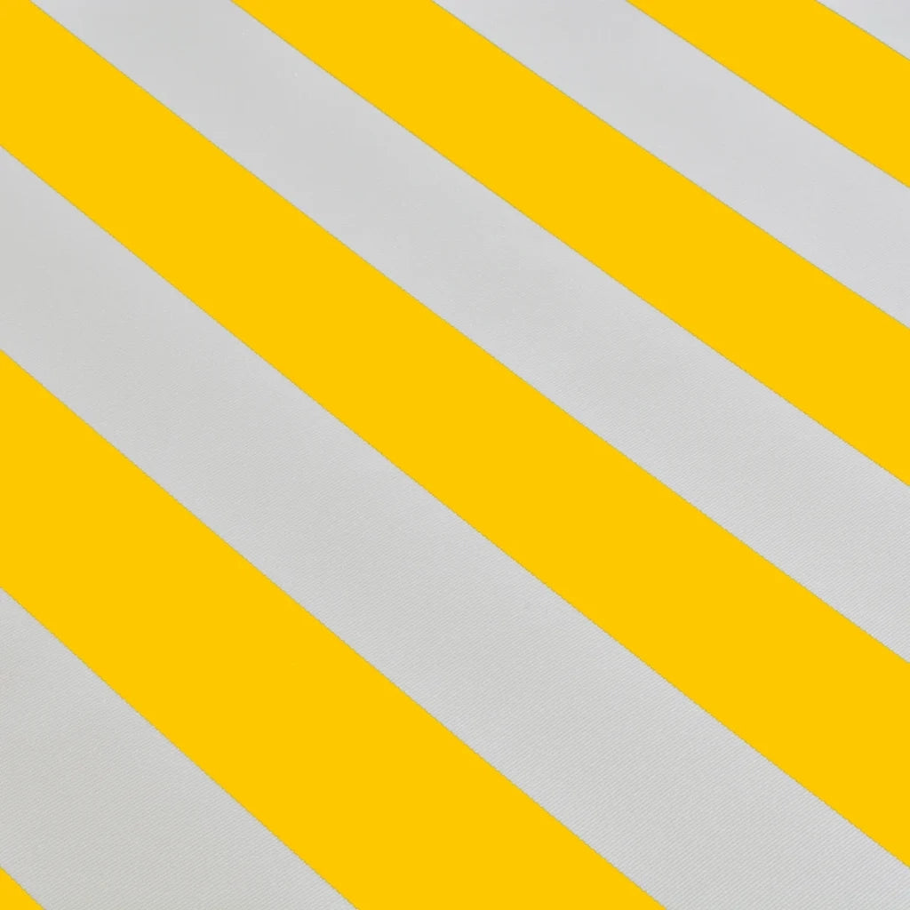 Tenda da Sole Pieghevole Manuale 400 cm Giallo/Bianco 275574