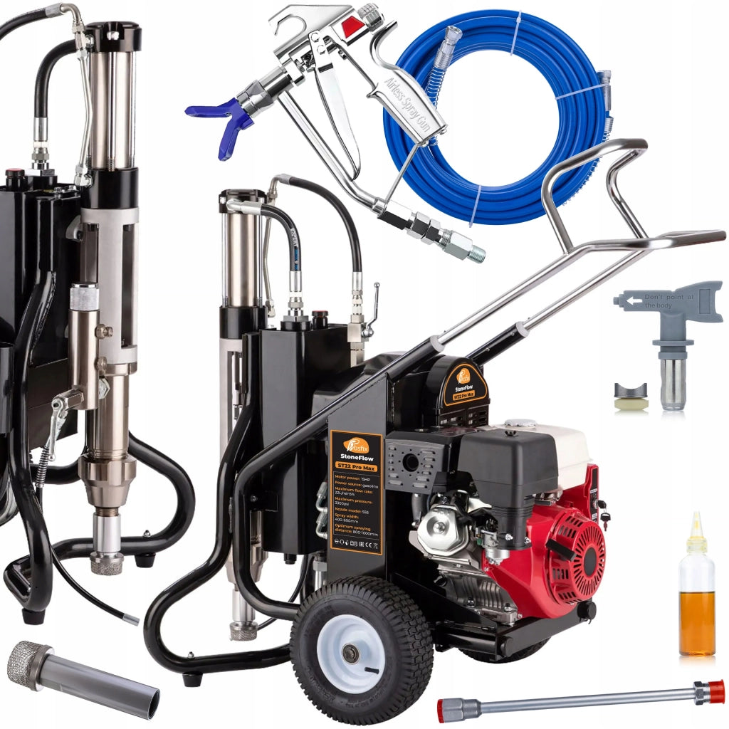 Agitatore a Spruzzo Spalinato ST22 Pro Max – Motore 15HP | 22 L/min | 3300 PSI | Ugello 655 | Tubo 15 m