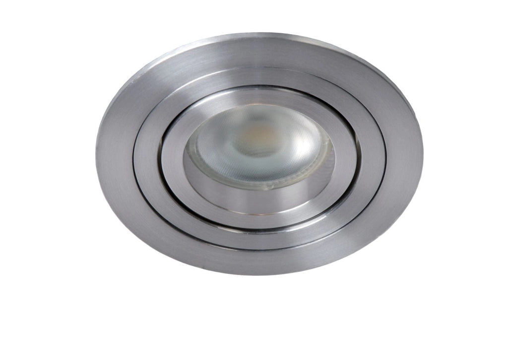 Faretto da incasso Lucide Tube GU10 orientabile argento
