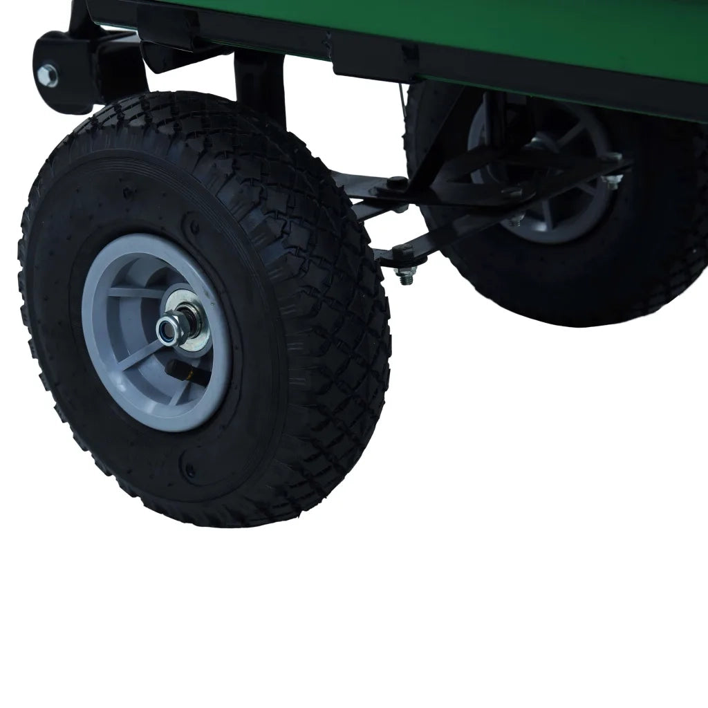 Carrello Manuale Ribaltabile da Giardino 300 kg 75 L Verde cod mxl 48721