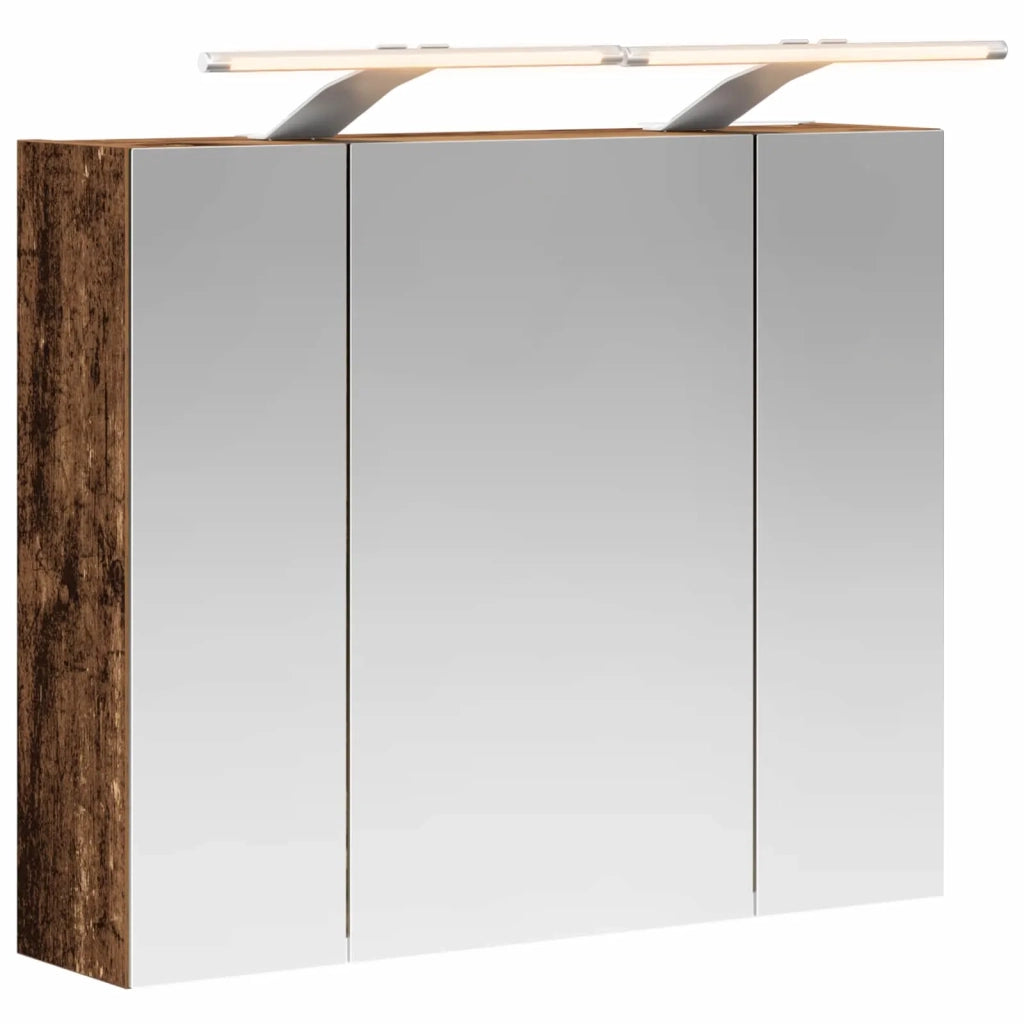 Mobiletto per specchio da bagno Legno vecchio 60 x 14,5 x 50 cm 889085