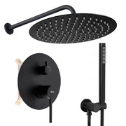 Set Doccia Da Incasso Rea Foss Clif Black + Box