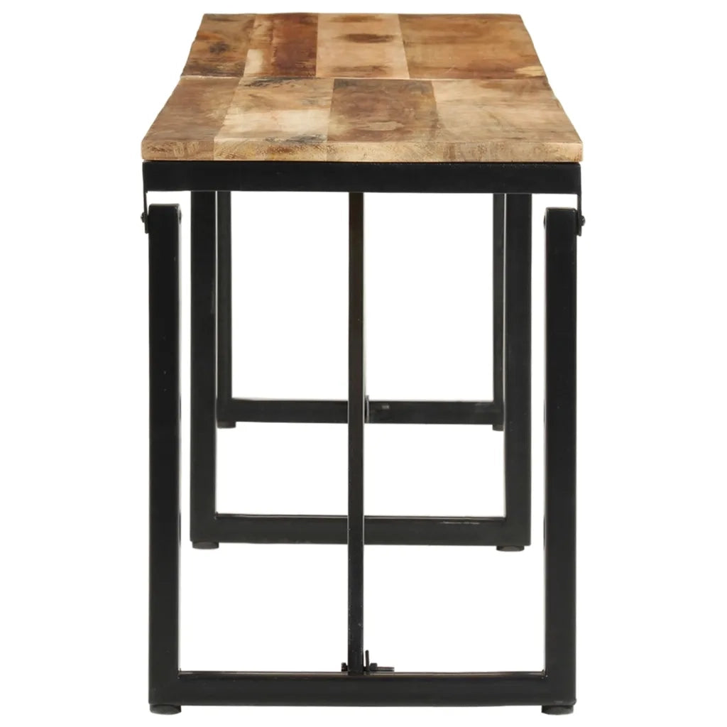 Panca 160x35x46 cm in Legno Massello di Mango 351683