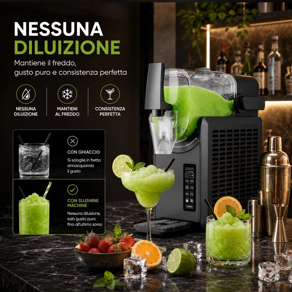 Macchina per Granita e Cocktail Slushie Machine per Milk Shake Capacità 2 Litri
