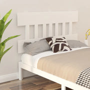 Testiera per Letto Bianca 163,5x3x81 cm Legno Massello di Pino 819131