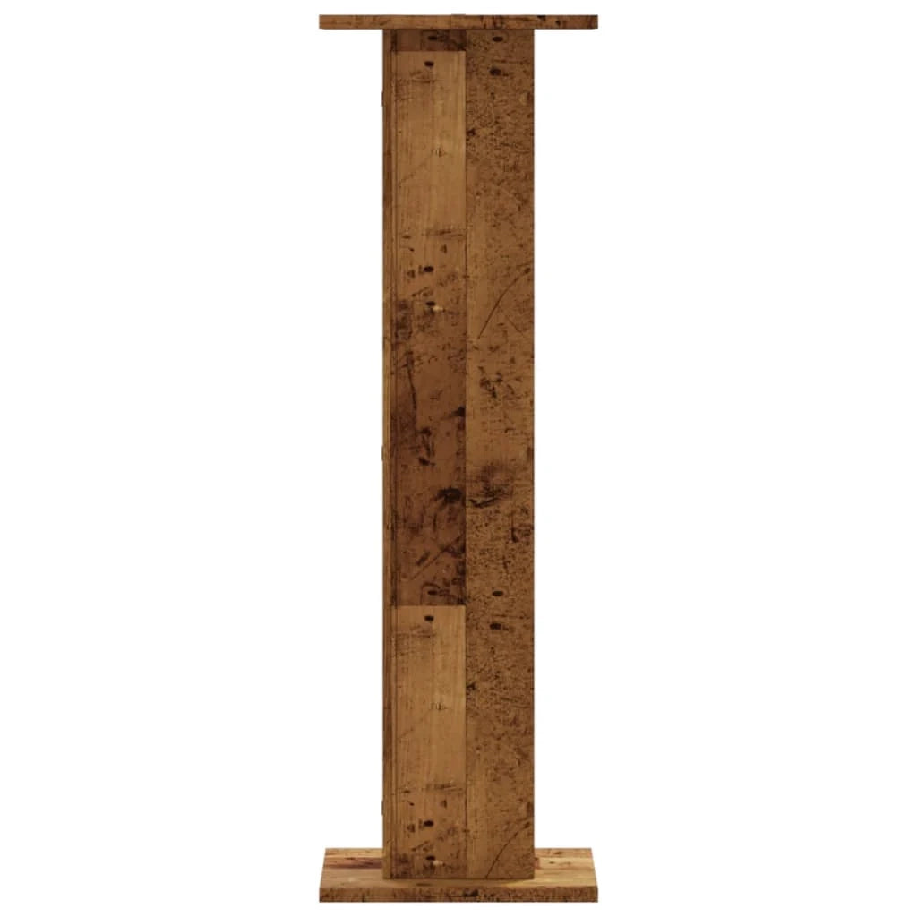 Portavasi mobili per fiori set da 2 legno di recupero legno ingegnerizzato marrone 02_0045372