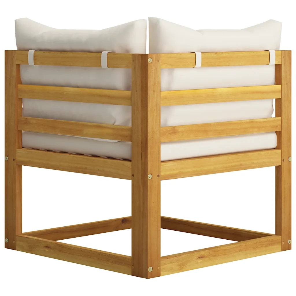 Set Divani Giardino 5 pz con Cuscini Legno Massello di Acacia 45916