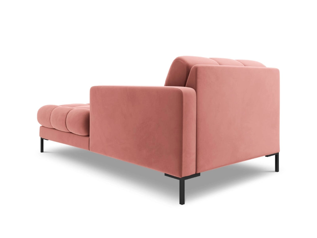 Cosmopolitan Design - Chaise longue destra "Bali" in velluto rosa 