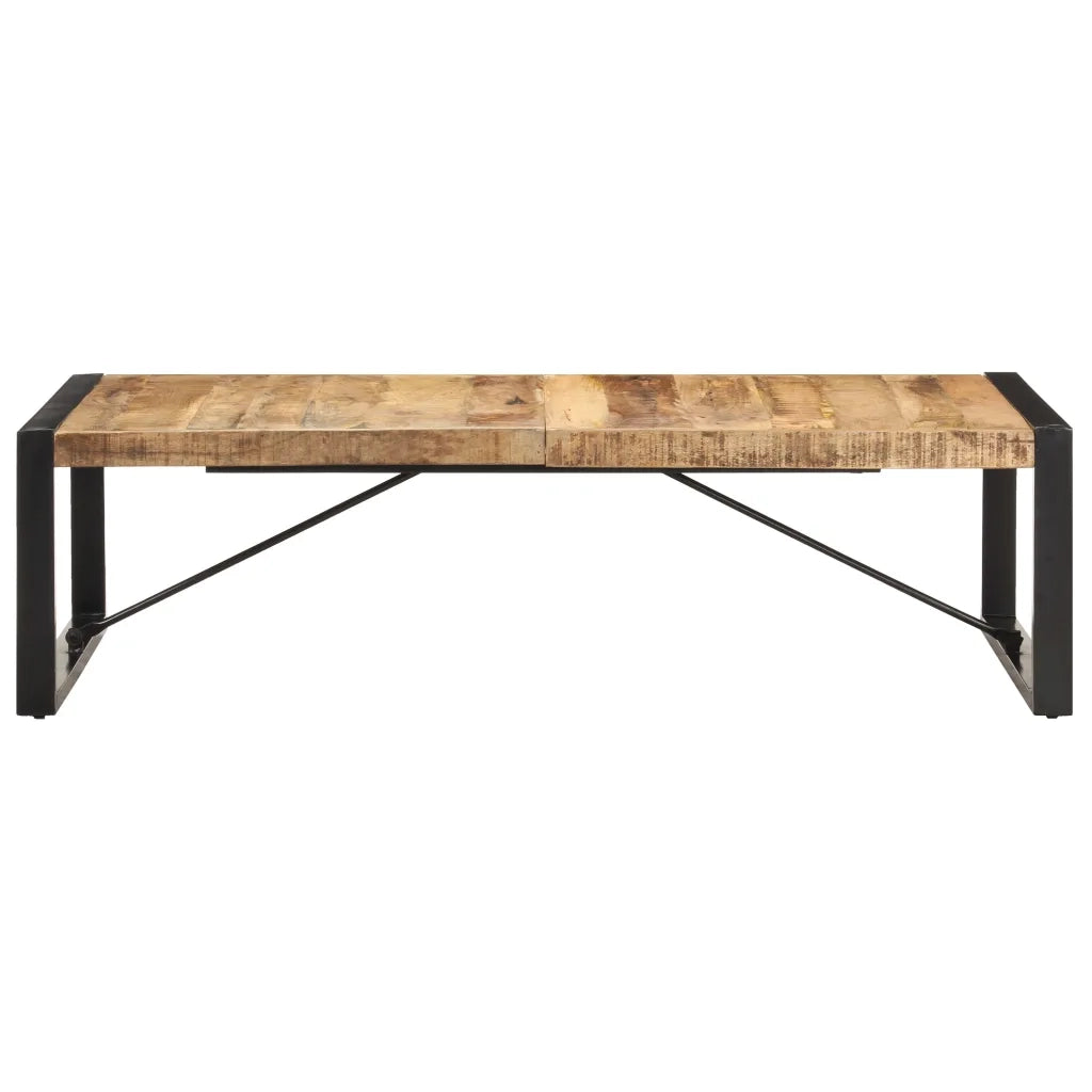 Tavolino da Salotto 140x70x40 cm in Legno di Mango Grezzo 321584