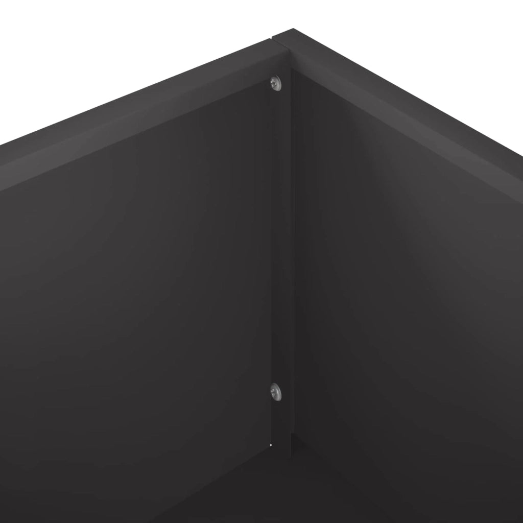 Vaso da giardino Nero 100 x 20 x 49 cm 8005848