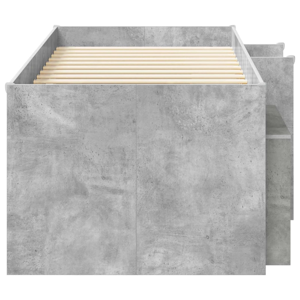 Struttura Letto Loft con Mobile 3 pz Grigio Cemento 3423425