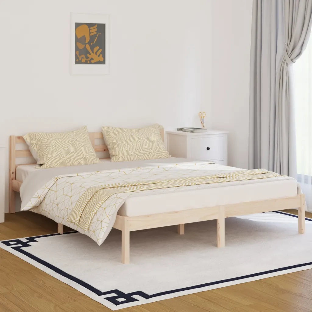 Giroletto-Struttura Letto in Legno Massello di Pino 160x200 cm 398109