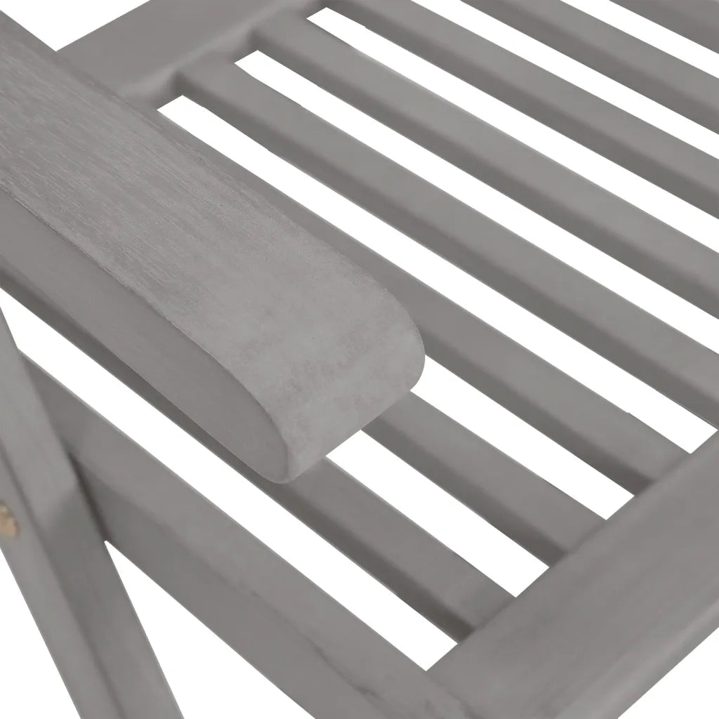 Sedie Giardino Reclinabili Cuscini 8 pz Grigio Massello Acacia cod mxl 8499