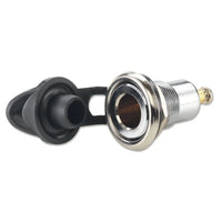 Presa di corrente incasso 12 volt mini ottone cromato barca moto camper auto