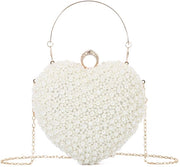 Borse a Tracolla per Donna in Forma di Cuore per Borse da Sposa Borse da Notte Borse da Festa per Prom