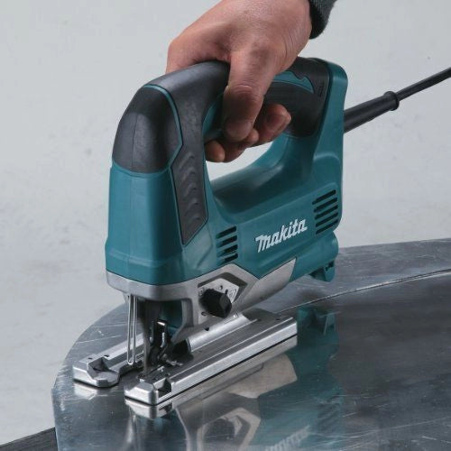 Makita JV0600J Seghetto Alternativo Elettrico 650 W 90 mm legno 20 mm alluminio azione orbitale 3 posizioni colore Nero Blu
