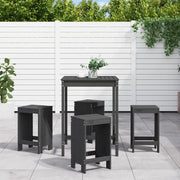 Set Bar da Giardino 5 pz Grigio in Legno Massello di Pino 3157741