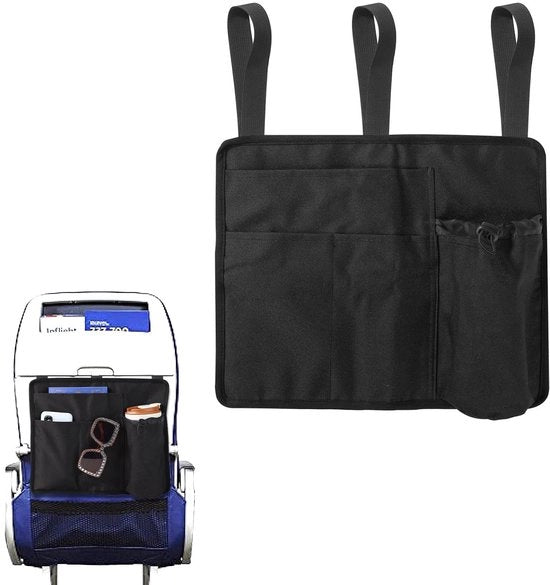 Organizzatore di bagagli per auto con 4 tasche - 600D tessuto Oxford - Nero - 35x32cm