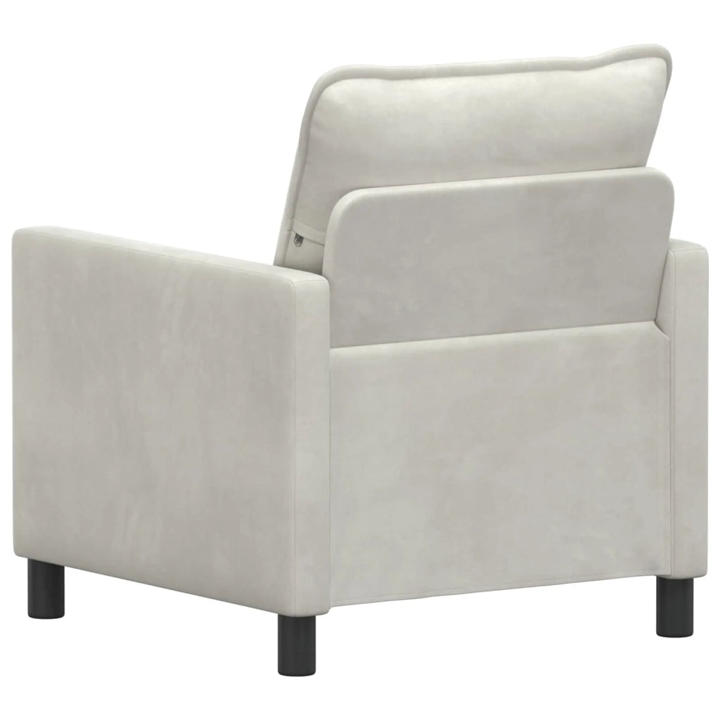 Divano Crema 76 x 81 x 87,5 cm Velluto