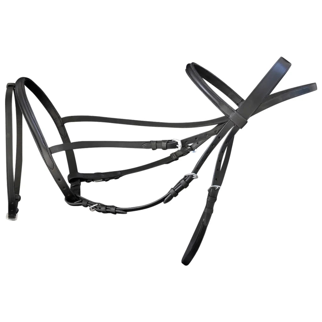 Briglie in Pelle con Redini e Morso Nero per Cavallo Full CFW2509516