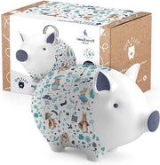 Ceramica di Risparmio per Bambini con Peter Coniglio di Peter Pan Nero