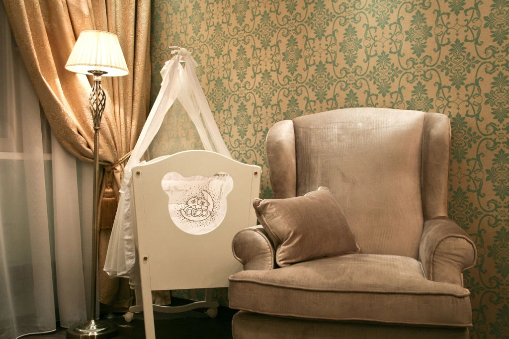 Maytoni Lampada da terra Shabby Chic Grace 1 luce E14 ottone metallo diffusore organza beige
