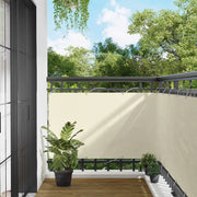 Schermo da balcone Crema 100 x 600 cm Tessuto Oxford 42030700